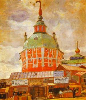 鮑裡斯 尅斯托依列夫 Red Tower of Troitse-Sergeevsky Lavra